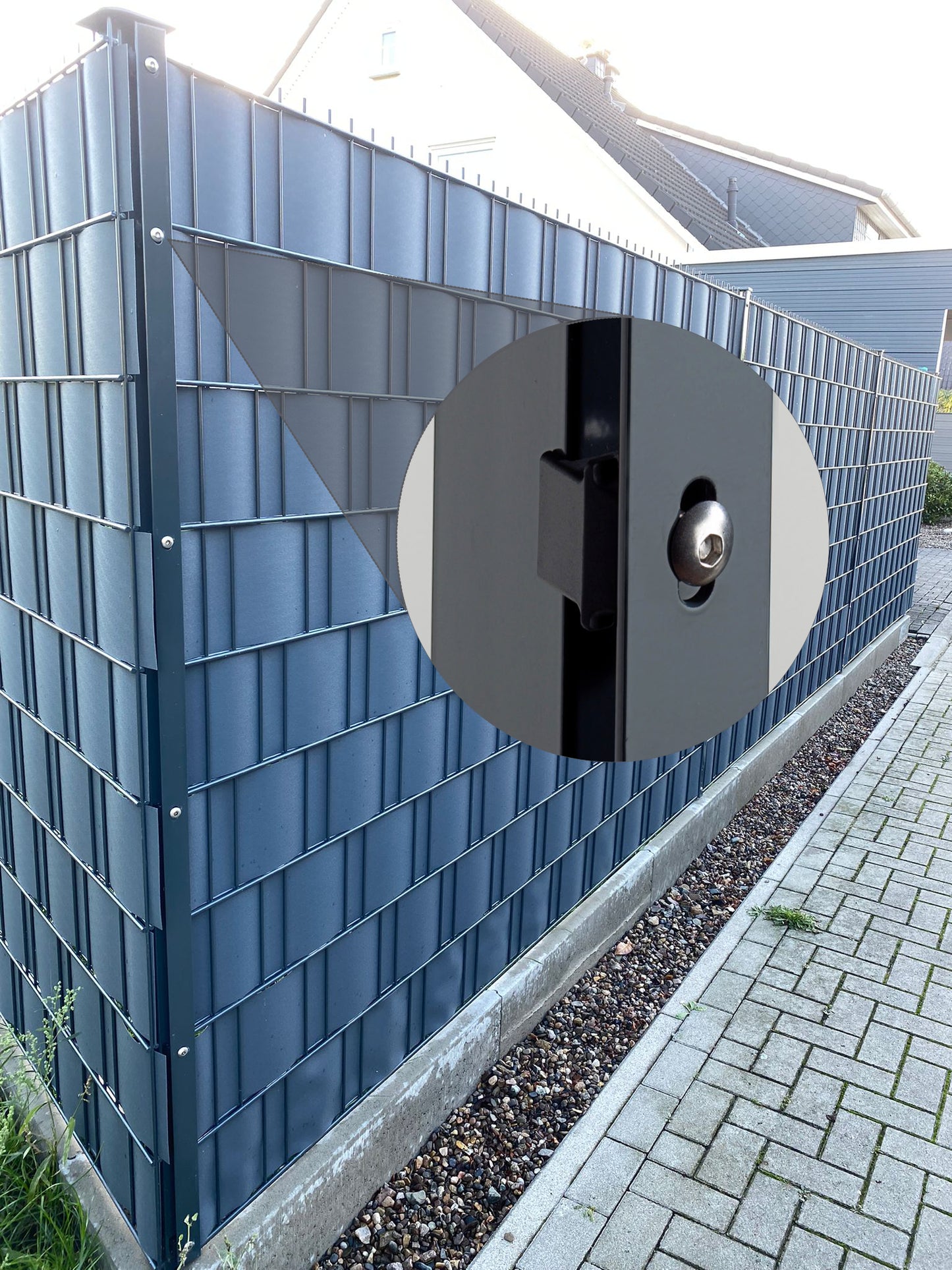 Schweres Zaunkomplettpaket - feuerverzinkt