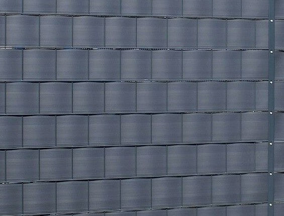 Design Sichtschutzstreifen Rattan (10 Stück pro Set/Anzahl) - anthrazit