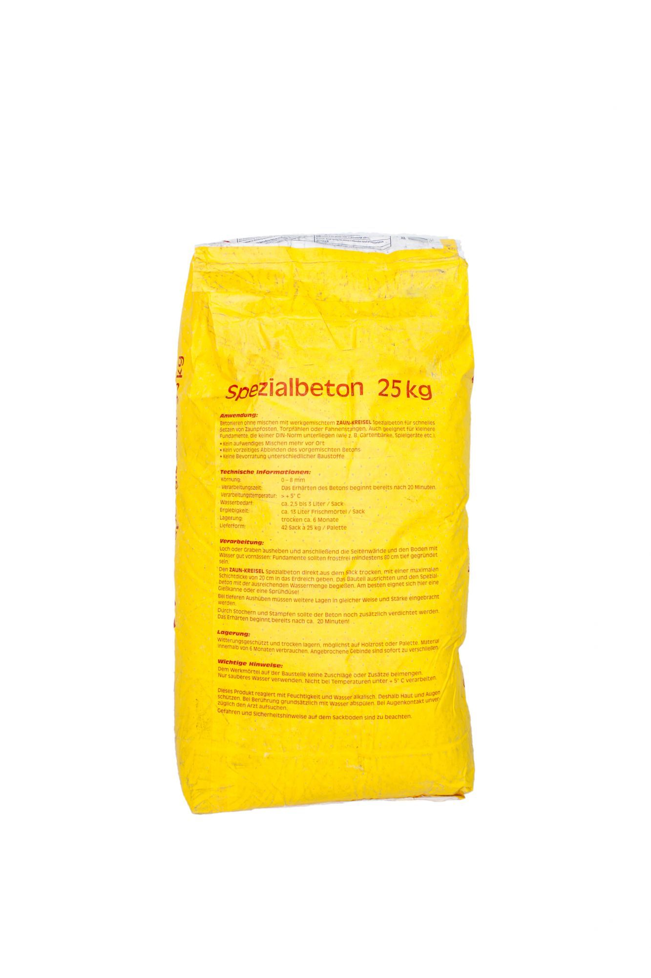 Fix-Spezialbeton für Zäune (250kg Paket)